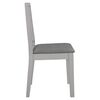 vidaXL Juego de muebles de comedor 5 piezas MDF gris
