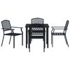 vidaXL Conjunto de Comedor de Jard&iacute;n 5 pcs Antracita