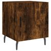 vidaXL Mesitas noche 2 uds madera ingenier&iacute;a roble ahumado 40x40x50 cm