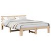 vidaXL Estructura de cama Natural 150 x 200 cm Madera de pino macizo