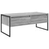 vidaXL Mesa de Caf&eacute; Gris Sonoma 100 x 46 x 40 cm Madera de ingenier&iacute;a