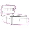 vidaXL Estructura de cama madera maciza 90x190 cm