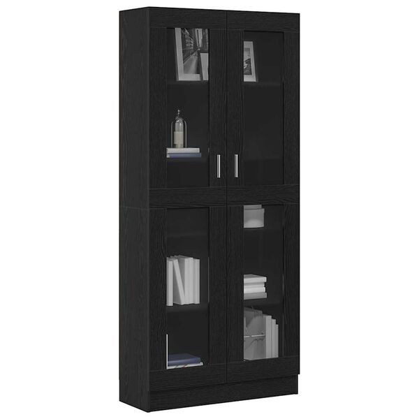 vidaXL Librer&iacute;a Roble negro 82,5 x 30,5 x 185 cm Madera de ingenier&iacute;a