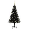 vidaXL &Aacute;rbol de Navidad con 150 LED con soporte Negro 150 cm PVC