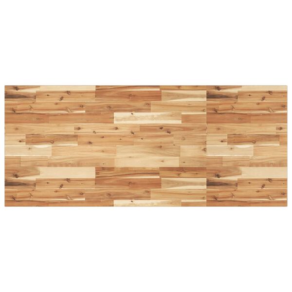 vidaXL Encimera tocador ba&ntilde;o madera acacia acabado aceite 120x60x2 cm