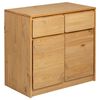 vidaXL Aparador SAUDA madera maciza pino roble 80x43x75,5 cm
