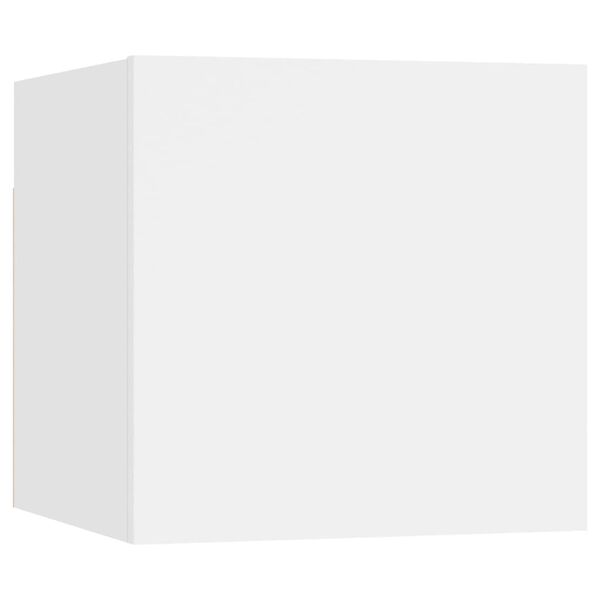 vidaXL Set de mueble para TV de 9 piezas madera de ingenier&iacute;a blanco