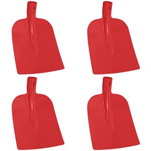 vidaXL Cabeza de pala 4 pcs Rojo 32 x 24,5 cm
