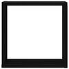 vidaXL Estantes cubo de pared 2 uds madera roble negro 30x15x30 cm
