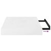 vidaXL Estante flotante de pared 4 uds MDF blanco brillo 40x23x3,8 cm