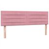 vidaXL Cama box spring con colch&oacute;n terciopelo rosa 140x210 cm