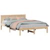 vidaXL Estructura de cama Marrón 150 x 200 cm Madera maciza de Pino
