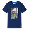vidaXL Camiseta infantil azul oscuro 116