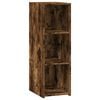 vidaXL Aparador de madera de ingenier&iacute;a roble ahumado 30x41x93 cm