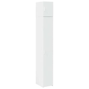 vidaXL Armario estrecho madera de ingenier&iacute;a blanco 30x42,5x225 cm