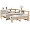 vidaXL Cama con estanter&iacute;a sin colch&oacute;n madera maciza de pino 140x200cm