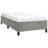vidaXL Estructura de cama sin colchón terciopelo gris claro 90x190 cm