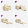 vidaXL Sof&aacute; cama Crema 98 x 71 x 83 cm tela
