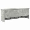vidaXL Perchero de pared con estante Gris Concreto 80 x 20 x 30 cm
