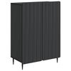 vidaXL Aparador Negro 66 x 34,5 x 92 cm Madera de Ingenier&iacute;a