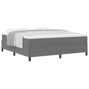 vidaXL Cama tipo Box Spring Gris Claro 180 x 200 cm Tela de Pana