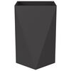 vidaXL Jardinera 2 pcs Negro 50 x 50 x 75 cm Acero