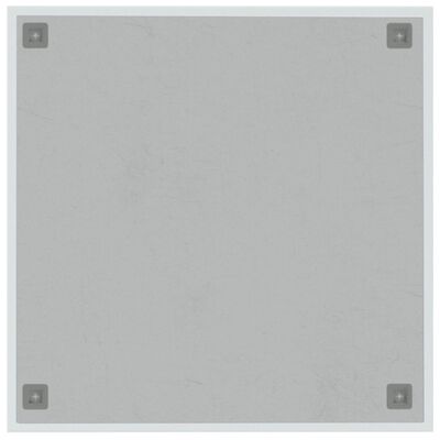 vidaXL Pizarra magnética de pared vidrio templado blanco 60x60 cm