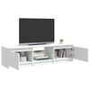 vidaXL Mueble para TV con luces LED blanco 140x40x36 cm