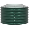 vidaXL Arriate elevado Verde 320 x 80 x 44 cm Acero