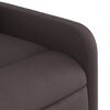 vidaXL Sillón reclinable de tela marrón oscuro