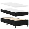 vidaXL Cama tipo Box Spring con colch&oacute;n Negro 80 x 200 cm tela
