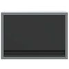 vidaXL Gabinete para Herramientas Negro y gris 50 x 25 x 35 cm