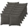 vidaXL Funda de almohada 12 pcs HOUTEN Gris oscuro 45 x 45 cm