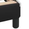 vidaXL Estructura de cama con LED sin colch&oacute;n Hvar negro blanco 120x200 cm