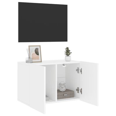 vidaXL Mueble para TV de pared blanco 60x30x41 cm
