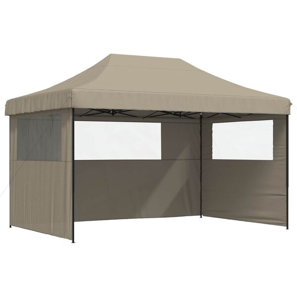 vidaXL Carpa de Fiesta Taup&eacute; 292 x 440 x 315 cm Tela Oxford