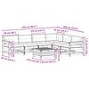 vidaXL Set muebles jard&iacute;n 7 pzas con cojines madera maciza pino blanco