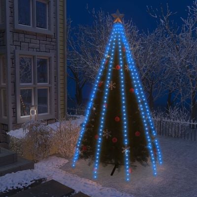 vidaXL Red de luces de árbol de Navidad 400 LEDs azul 400 cm