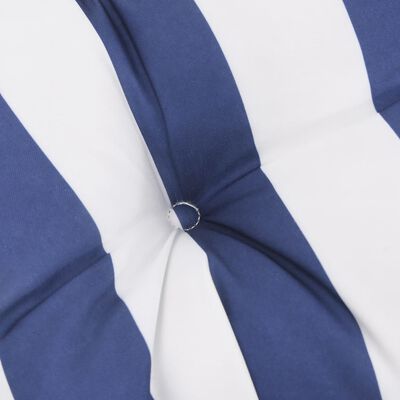 vidaXL Cojín para palés tela a rayas azul y blanco 50x50x12 cm