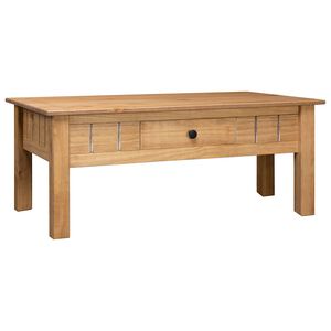 vidaXL Mesa de centro madera maciza de pino estilo Panam&aacute; 100x60x43,5 cm