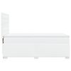 vidaXL Cama box spring con colchón cuero sintético blanco 90x190 cm