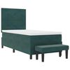 vidaXL Cama tipo Box Spring Verde oscuro 80 x 200 cm Terciopelo