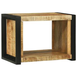 vidaXL Cubo de Pared Marr&oacute;n 55 x 35 x 40 cm Madera de mango maciza