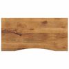 vidaXL Tablero escritorio con curva madera mango rugosa 110x50x2,5 cm