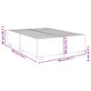 vidaXL Estructura cama sin colch&oacute;n terciopelo verde oscuro 140x190 cm