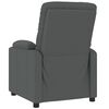 vidaXL Sill&oacute;n reclinable de tela gris oscuro