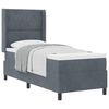 vidaXL Cama tipo Box Spring Gris oscuro 80 x 200 cm Terciopelo