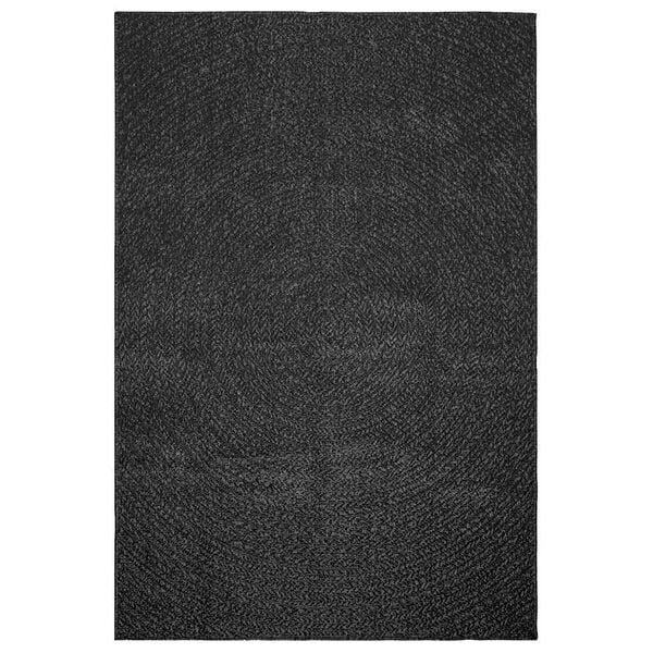 vidaXL Alfombra ZIZUR apariencia yute interior exterior antracita