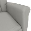 vidaXL Sill&oacute;n de masaje de cuero sint&eacute;tico de ante gris claro