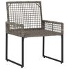 vidaXL Juego de muebles de exterior con coj&iacute;n acero